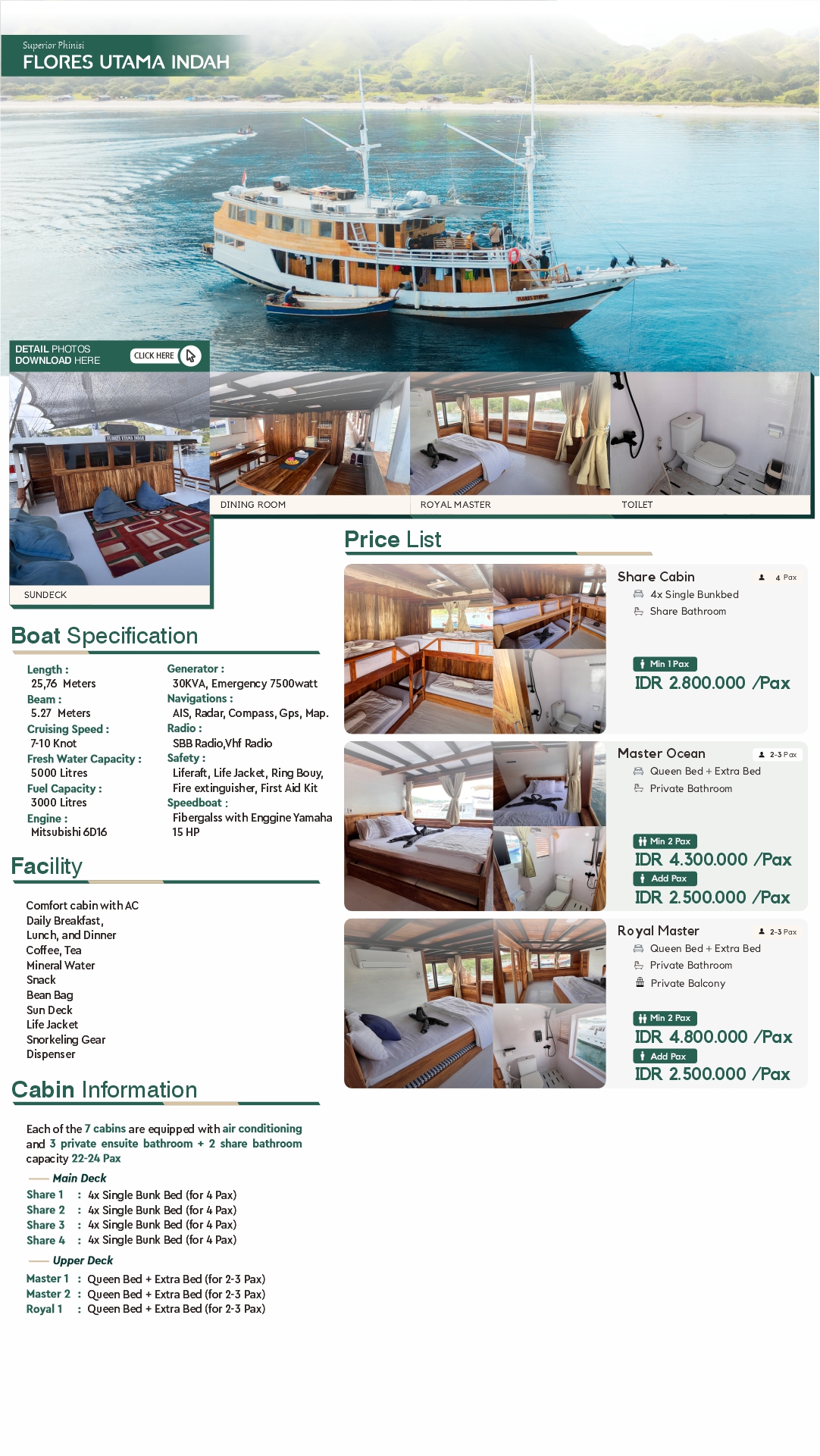 Flores Utama Indah Superior Phinisi Flyer